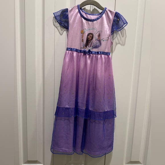 Disney WISH Fantasy Gown Asha & Star Fantasy Nightgown Tulle Princess Girls 5T - Picture 2 of 9
